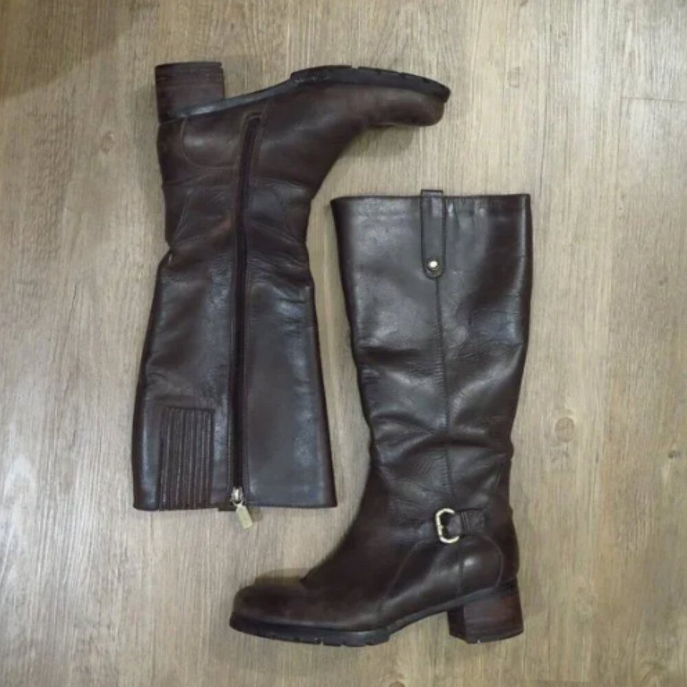 Naturalizer Tall Brown Genuine Leather Boots